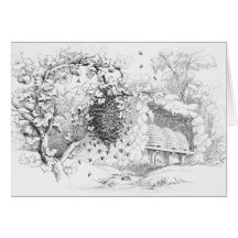Vintage Bee Hives Cards
