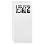 Vintage Beer Pong King Custom Rack Card