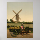 Vintage Belgian Milkmaid (Laitière Belge) Poster
