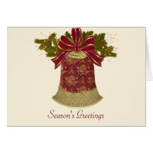 Vintage Bell Holiday Card