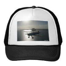 Vintage bi-planes in formation trucker hat