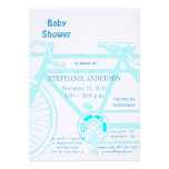Vintage Bicycle Baby Boy Shower Invitations