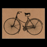 Vintage Bicycle - Black on Cardboard Tex business cards