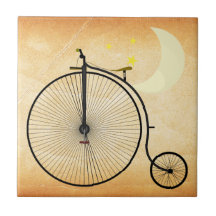 Vintage Bicycle Ceramic Tile