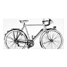 Vintage Bicycle Custom Photo Card