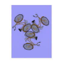 Vintage Bicycle Design 1950's Bike Postcards