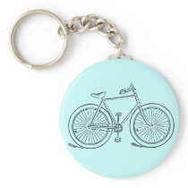 Vintage Bicycle Key Chain