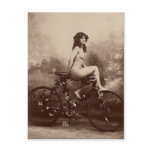 Vintage Bicycle Naked Woman postcards