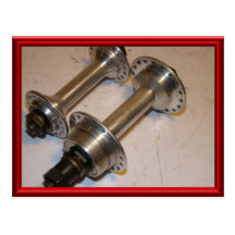 Vintage bicycle parts 10 postcard