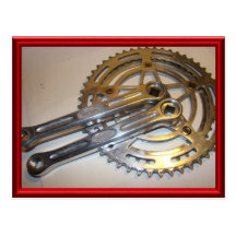 Vintage bicycle parts 12 postcards