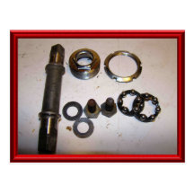 Vintage bicycle parts 15 postcard
