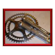 Vintage bicycle parts 16 postcards