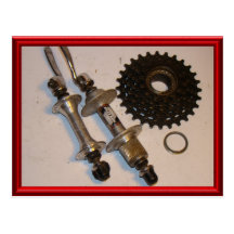 Vintage bicycle parts 1 postcards