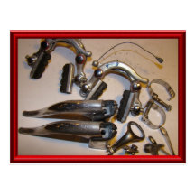 Vintage bicycle parts 2 post cards