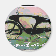 vintage Bicycle Refrigerator Magnets