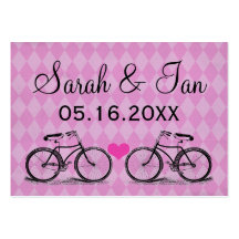 Vintage Bicycle Wedding Place Card Business Card