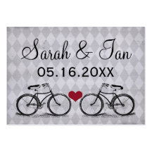 Vintage Bicycle Wedding Place Card Business Card Templates