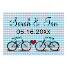 Vintage Bicycle Wedding Place Card Business Cards