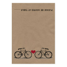 Vintage Bicycle Wedding Place Cards Business Card Templates