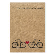Vintage Bicycle Wedding Place Cards Business Cards