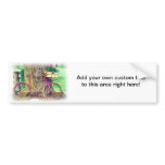 Vintage Bicycle with Flower Basket bumper stickers