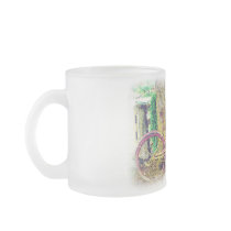 Vintage Bicycle with Flower Basket Mugs