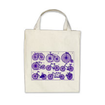 Vintage Bicycles Canvas Bags