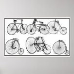Vintage Bicycles Poster posters