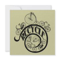 Vintage Bicycles Recycle Apparel and Gifts Announcements