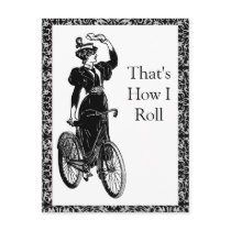 Vintage Bicyclist Post Card