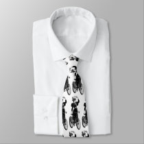 Vintage Bicyclist Necktie