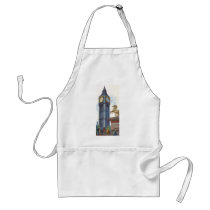 Vintage Big Ben Clock Tower Horse Statue, London Aprons