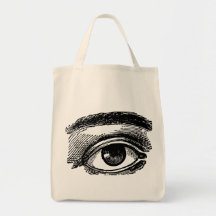 Vintage Big Eye Wood Engraving Bags