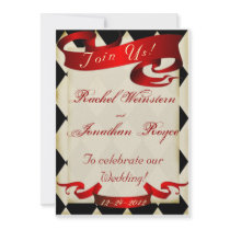 vintage Big top carnival  wedding invitation 4