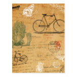 Vintage Bike Postcard