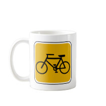 Vintage Bike Road Sign Coffee Mug