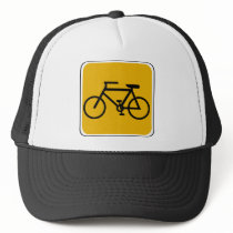 Vintage Bike Road Sign Mesh Hat
