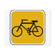 Vintage Bike Road Sign