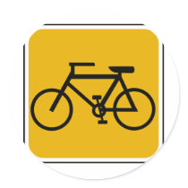 Vintage Bike Road Sign