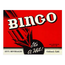 Vintage Bingo Brand Beverage Hy Ad Crate Postcards