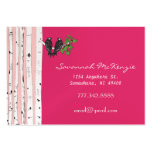 Vintage Bird Birch Tree on Pink Business Cards