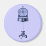 Vintage Bird Cage Refrigerator Magnet