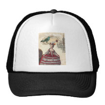 Vintage Bird Chandelier Marie Antoinette Paris Mesh Hats