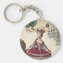 Vintage Bird Chandelier Marie Antoinette Paris Keychains