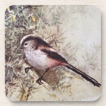Vintage bird coaster