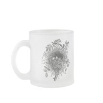 Vintage Bird Nest Illustration Mug