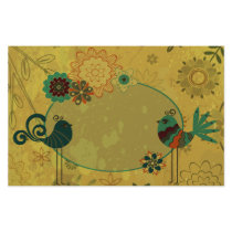 vintage birds and floral design stationery paper