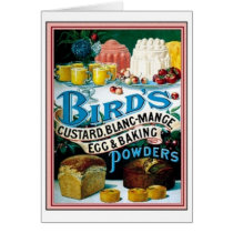 Vintage Birds Custard, Blanc-Mange Egg & Baking Po