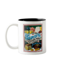 Vintage Birds Custard, Blanc-Mange Egg & Baking Po Coffee Mug