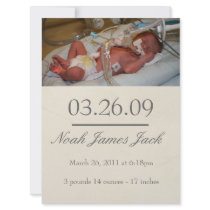 Vintage Birth Announcement